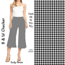  B & W Checker Judy Pants with Pockets