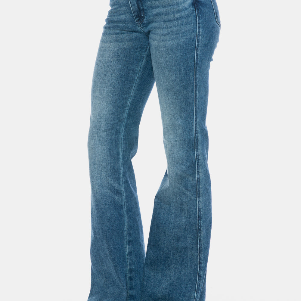 
                      
                        Judy Blue Full Size Tummy Control Cut Hem Flare Jeans
                      
                    