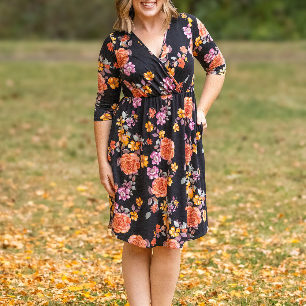 
                      
                        Taylor Dress - Black Fall Floral Mix
                      
                    