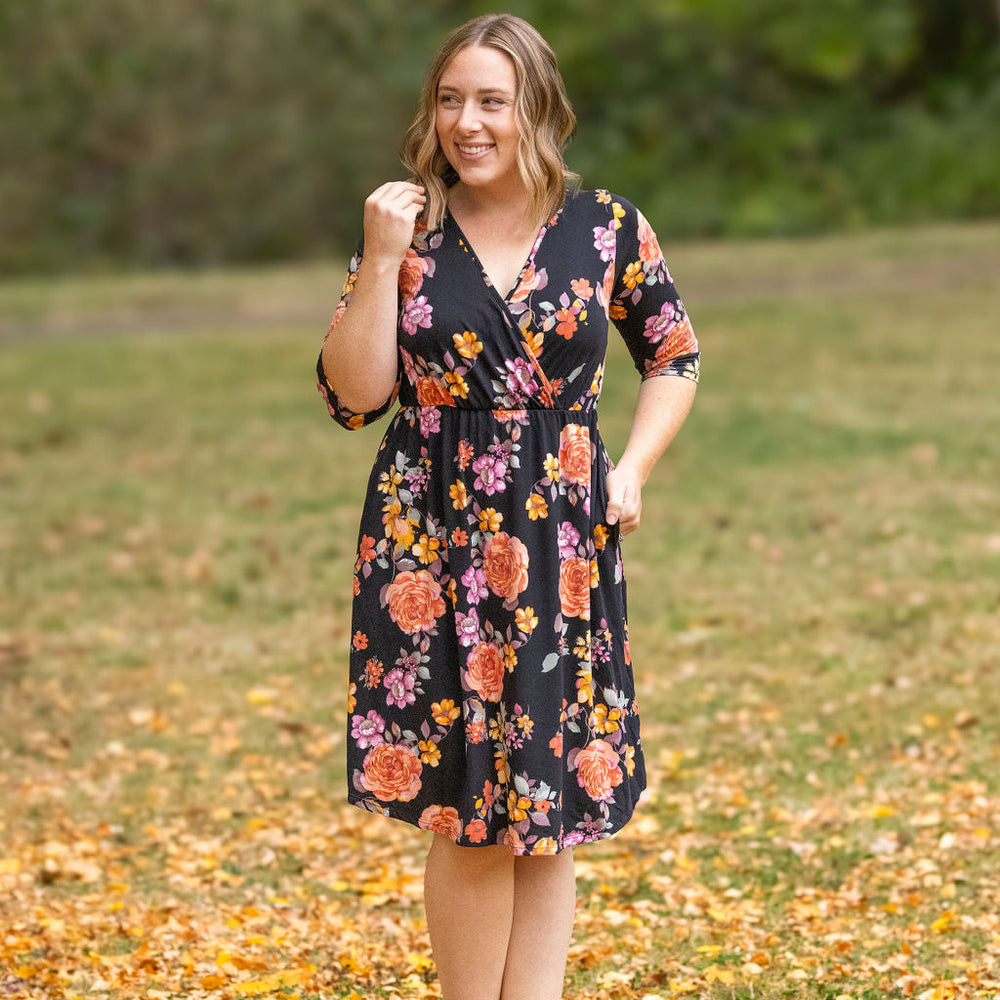 
                      
                        Taylor Dress - Black Fall Floral Mix
                      
                    