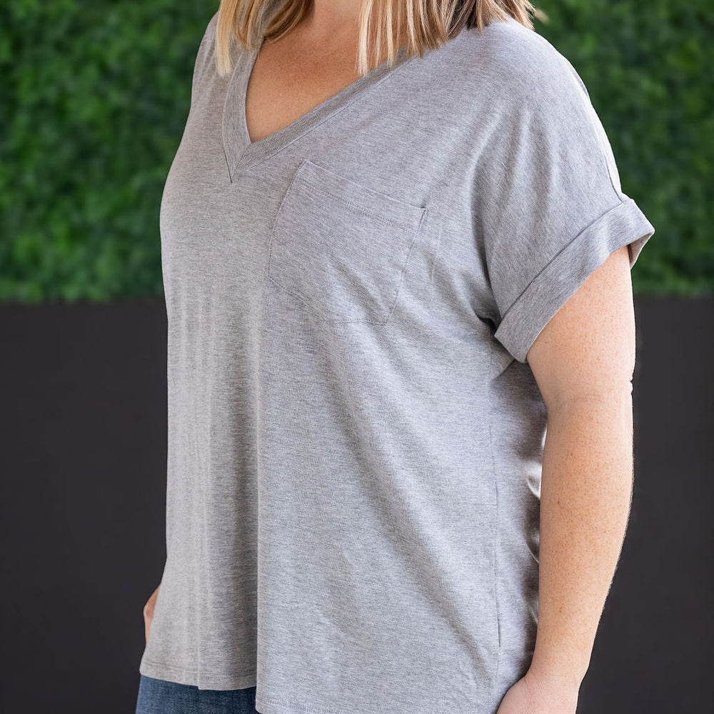 
                      
                        IN STOCK Sierra Pocket Tops - Grey
                      
                    