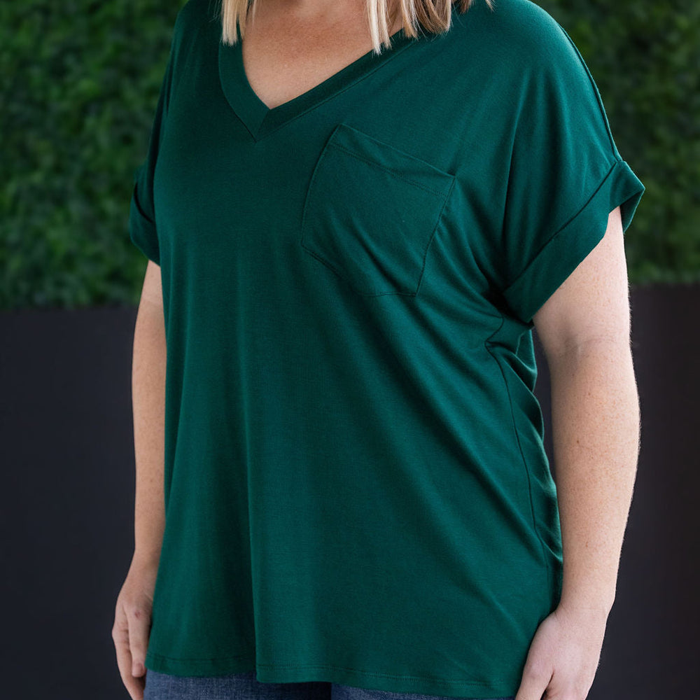 
                      
                        IN STOCK Sierra Pocket Tops - Hunter Green
                      
                    