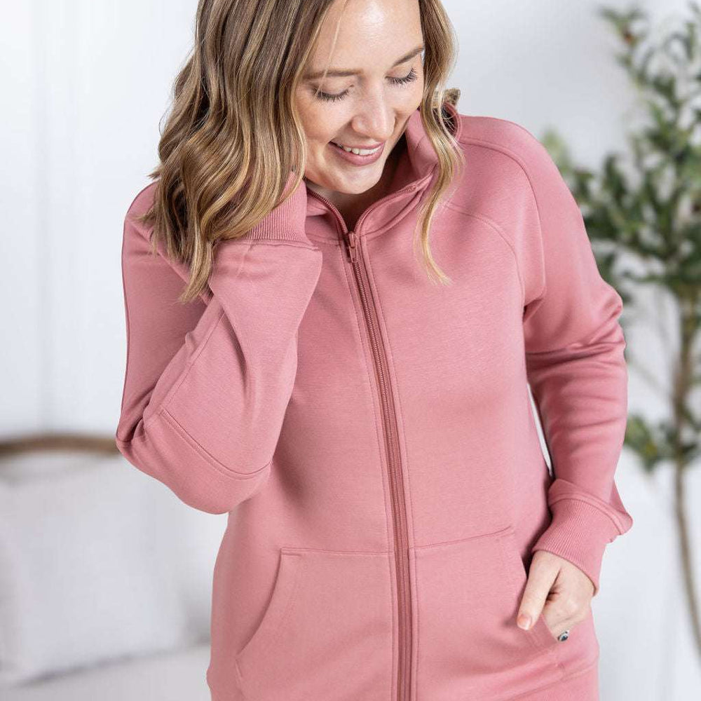 
                  
                    Scuba FullZip Hoodie - Rose 60 Ruthie's Rack Michelle Mae Michelle Mae
                  
                