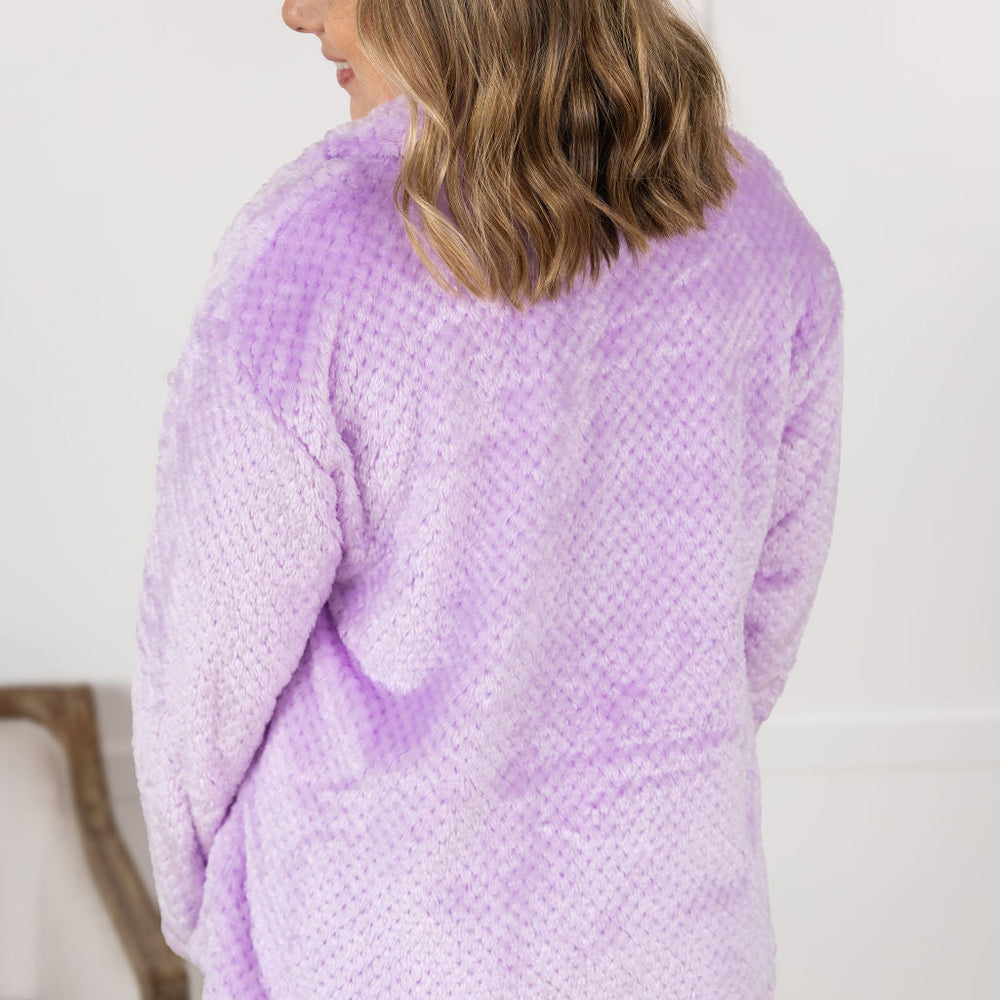 
                      
                        Fleece Shacket - Lavender
                      
                    