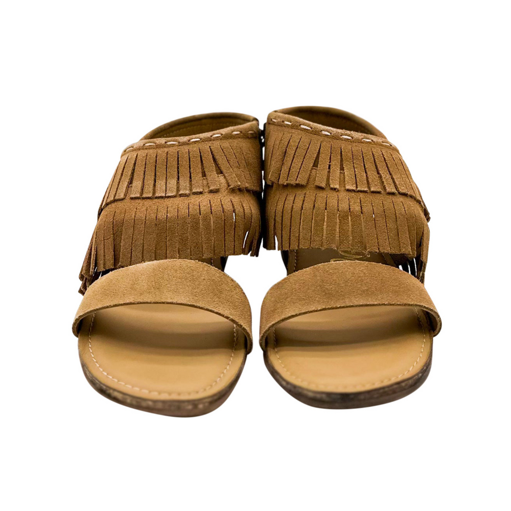 
                      
                        Fringe Star Sandal in Tan
                      
                    