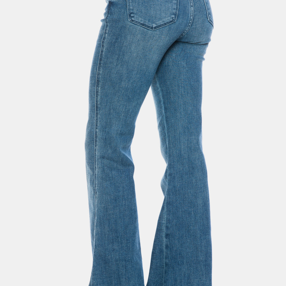 
                      
                        Judy Blue Full Size Tummy Control Cut Hem Flare Jeans
                      
                    