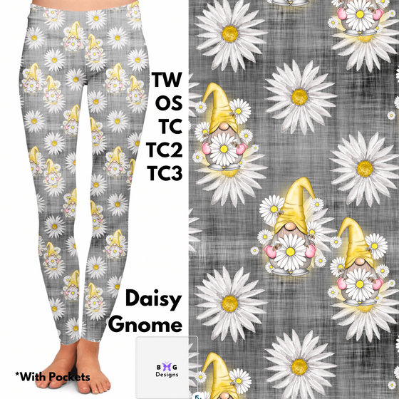 Daisy Gnomes - Leggings with Pockets