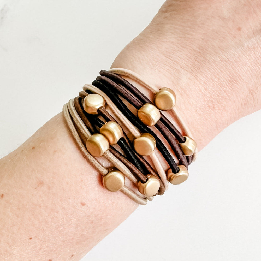 
                      
                        Hair Tie Bracelet Sets - Neutral Gold Accents
                      
                    