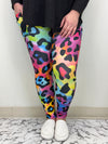 Rainbow Cheetah Leggings w/ Pockets