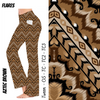 Aztec Brown - Yoga Flares with Pockets