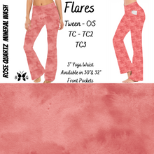  Rose Quartz Mineral Wash Yoga Flares with Pockets