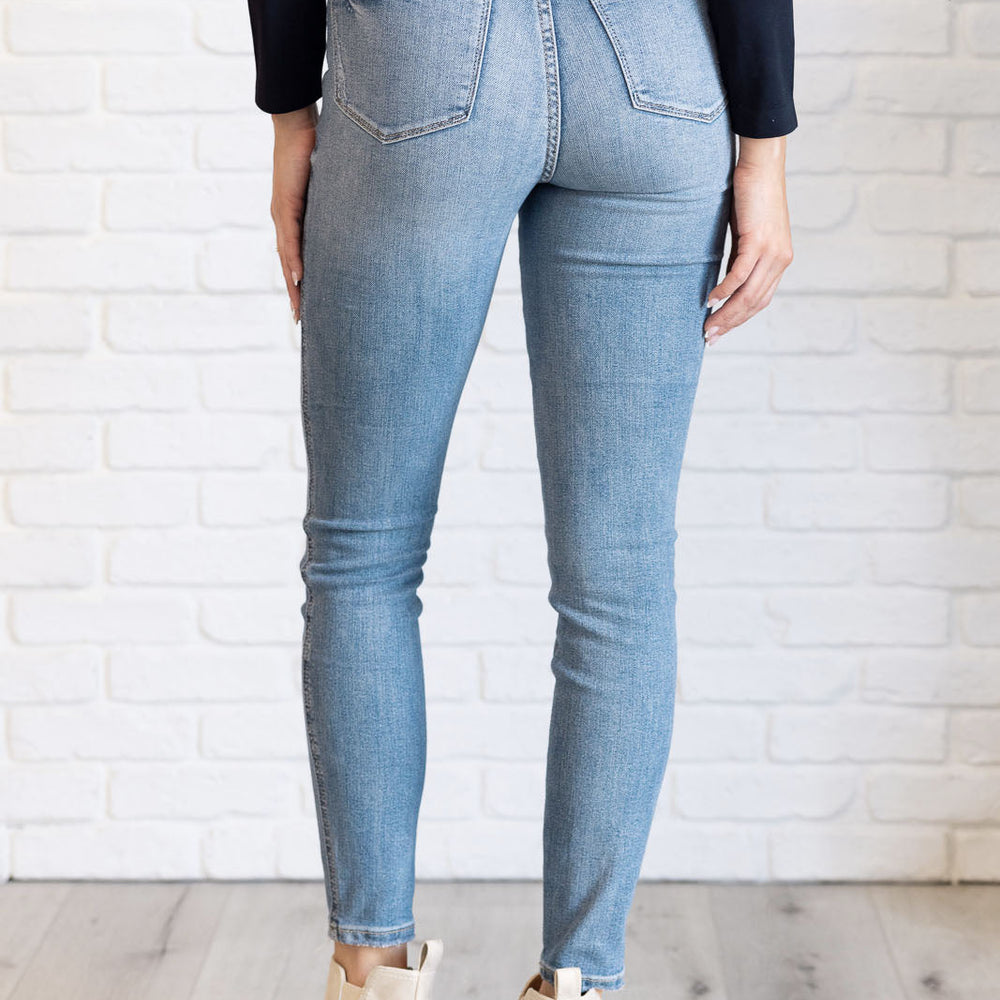 
                      
                        Justine High Rise Control Top Contrast Wash Skinny Jeans
                      
                    