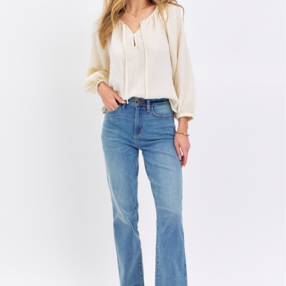 
                      
                        Judy Blue High Waist Straight Jeans
                      
                    