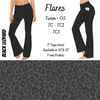 Black Leopard - Yoga Flares with Pockets