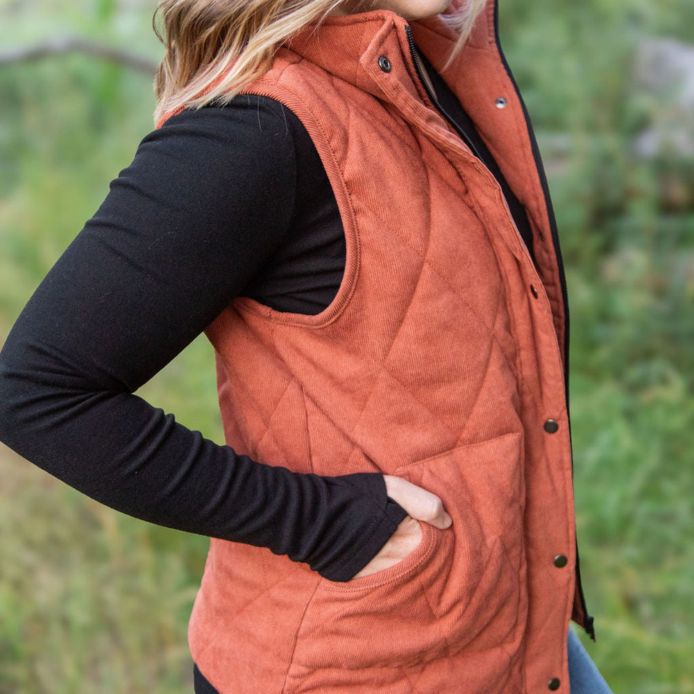 
                      
                        IN STOCK Corduroy Vest - Pumpkin
                      
                    