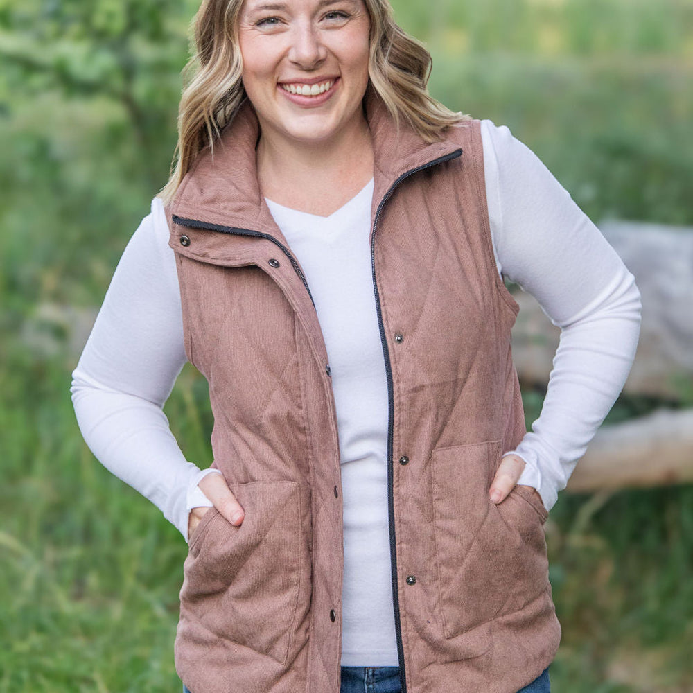 
                      
                        Corduroy Vest - Chestnut
                      
                    