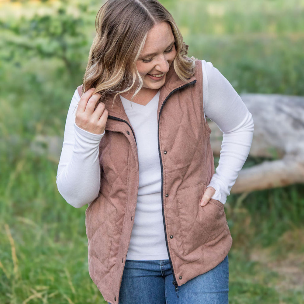 
                      
                        Corduroy Vest - Chestnut
                      
                    