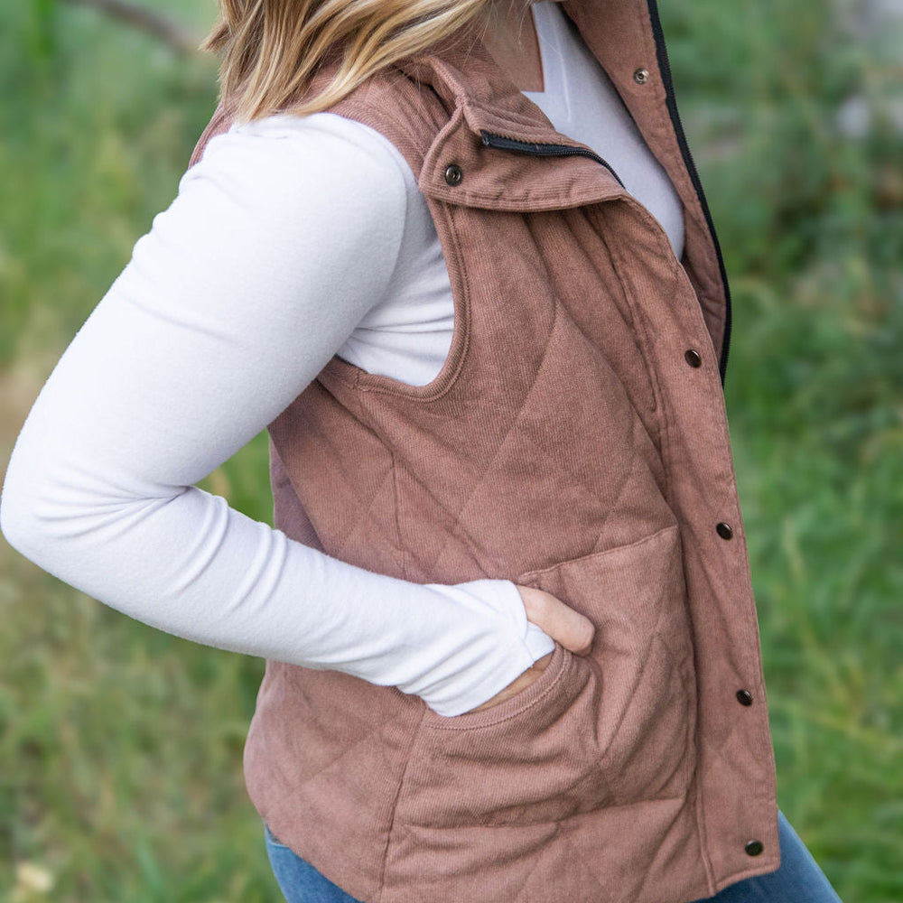 
                      
                        Corduroy Vest - Chestnut
                      
                    