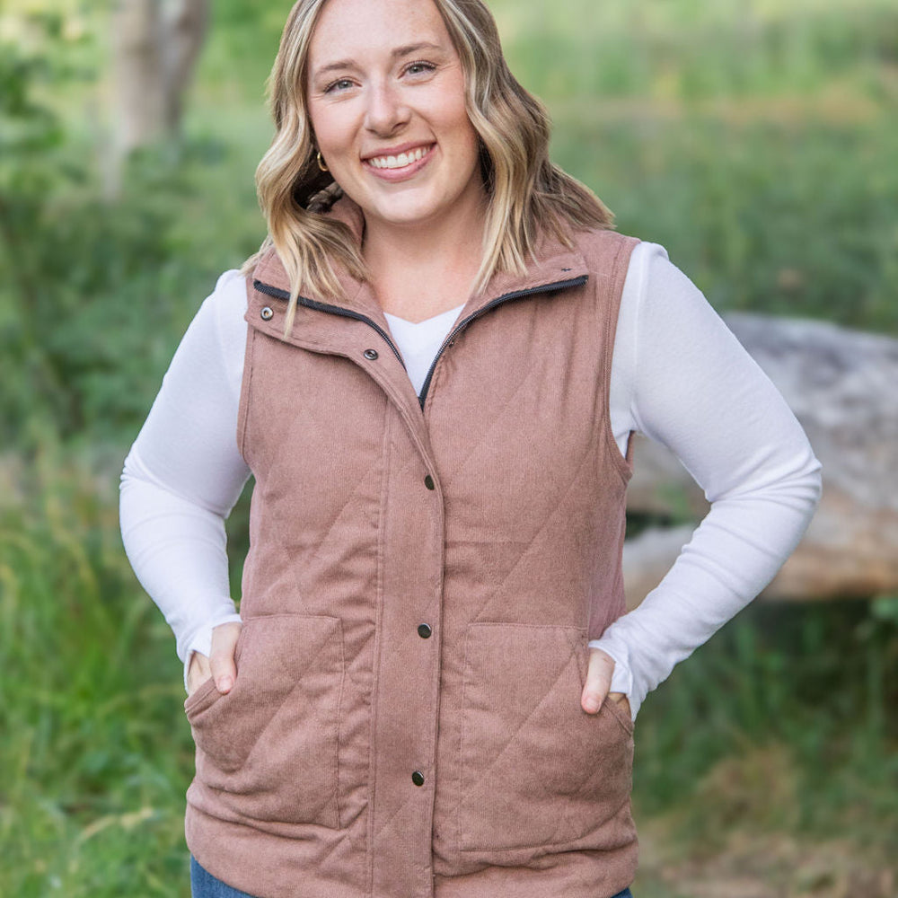 
                      
                        Corduroy Vest - Chestnut
                      
                    