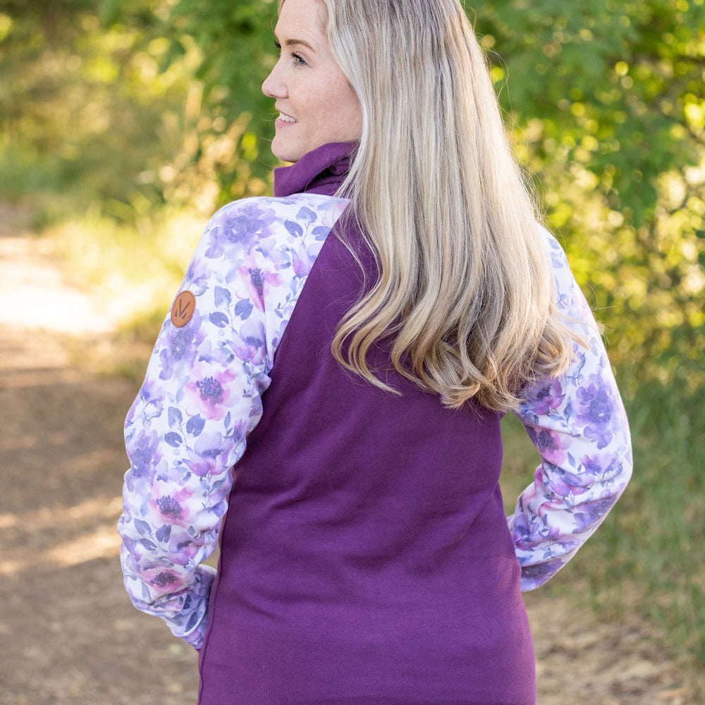 
                      
                        Zoey ZipCowl - Plum and Purple Floral
                      
                    