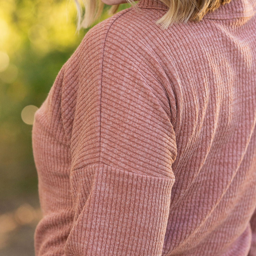 
                      
                        Brittney Button Sweater - Terra Cotta
                      
                    