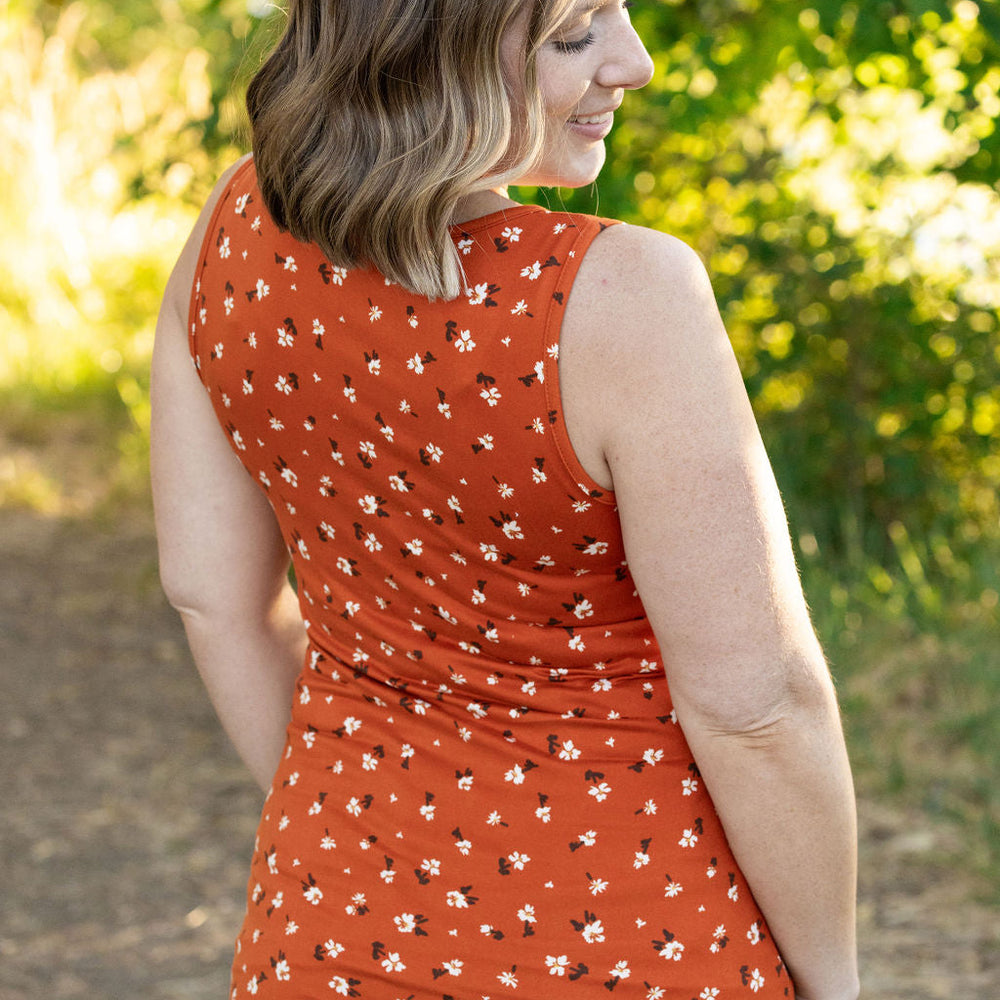 
                      
                        Luxe Crew Tank - Micro Rust Floral
                      
                    