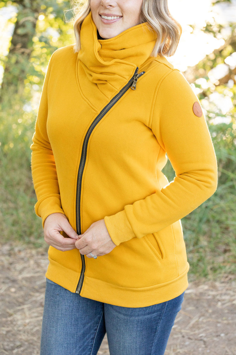 Quinn ZipUp Cowl - Mustard