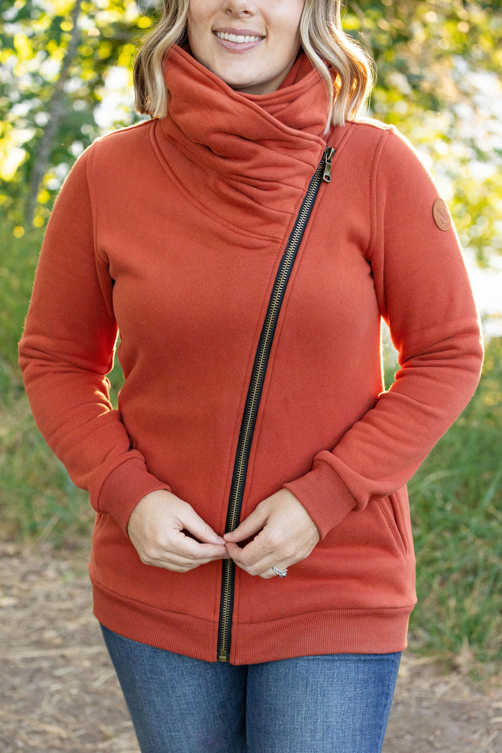 Quinn ZipUp Cowl - Pumpkin