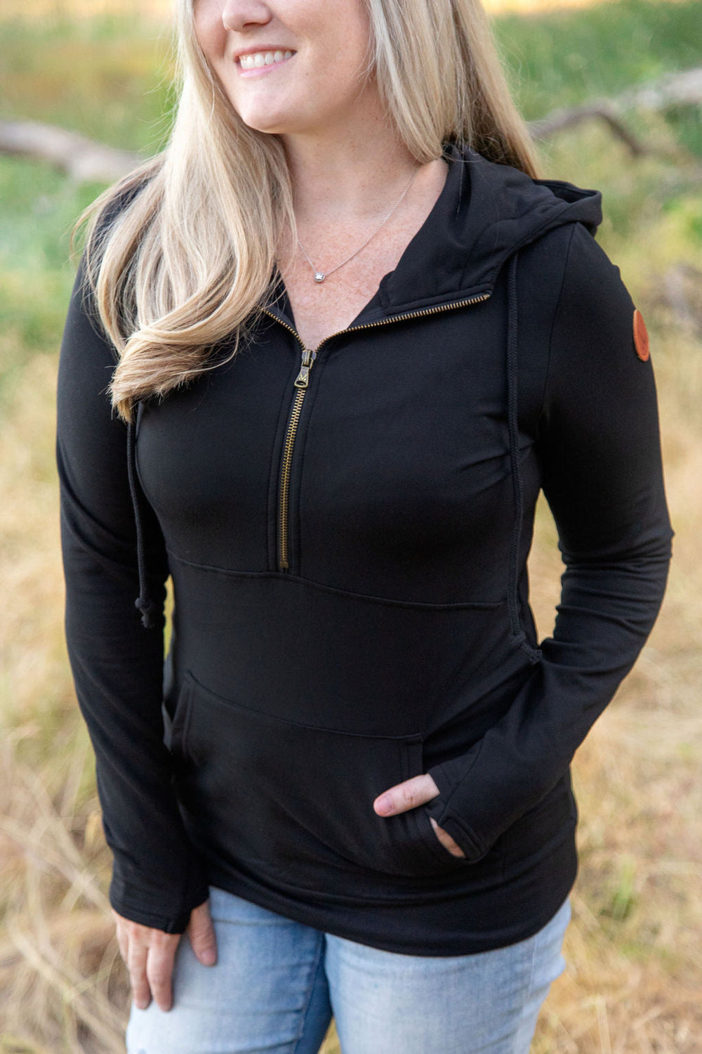 Cloud HalfZip Hoodie - Black