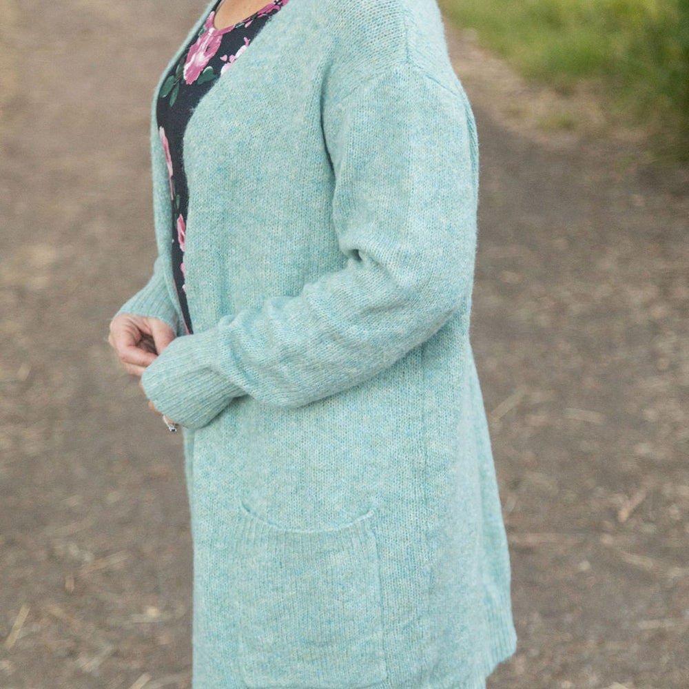 
                      
                        Madison Cozy Cardigan - Sage/Blue Mix
                      
                    