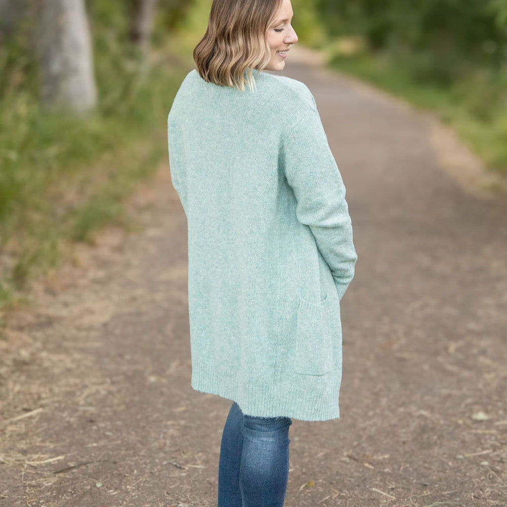 
                      
                        Madison Cozy Cardigan - Sage/Blue Mix
                      
                    