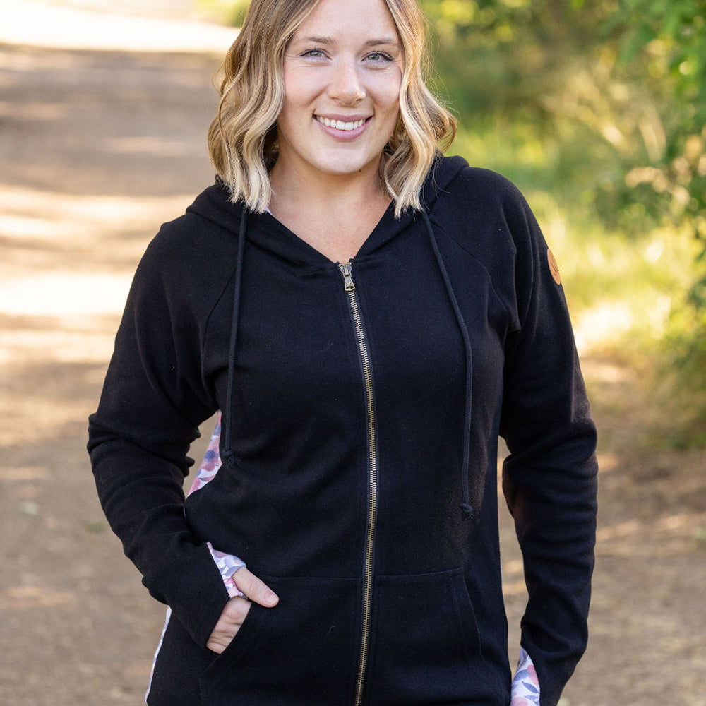 
                      
                        Classic Fullzip Hoodie - Black and Fall Floral
                      
                    