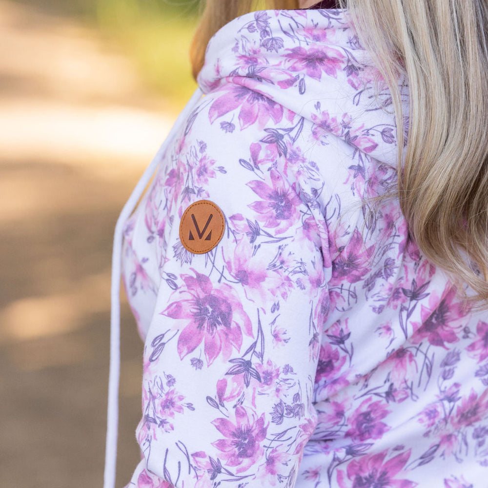 
                      
                        Classic Fullzip Hoodie - Pink Floral and Burgundy
                      
                    