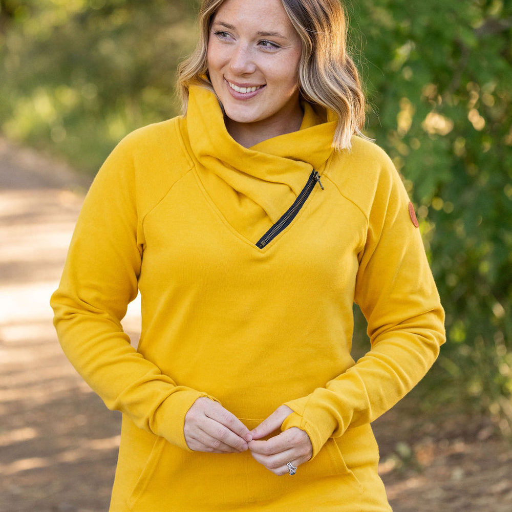 
                      
                        Classic Zoey ZipCowl Sweatshirt - Mustard
                      
                    