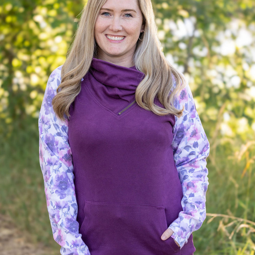 
                      
                        Zoey ZipCowl - Plum and Purple Floral
                      
                    