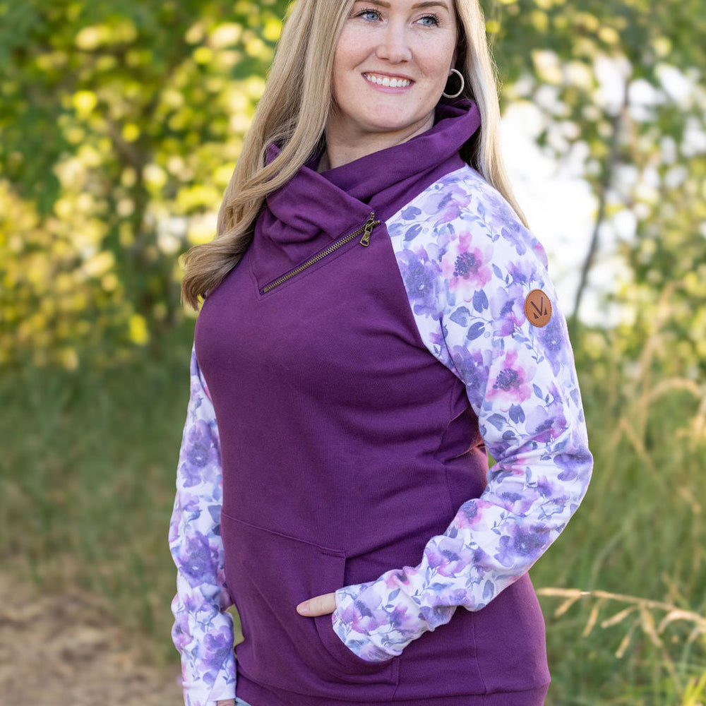 
                      
                        Zoey ZipCowl - Plum and Purple Floral
                      
                    