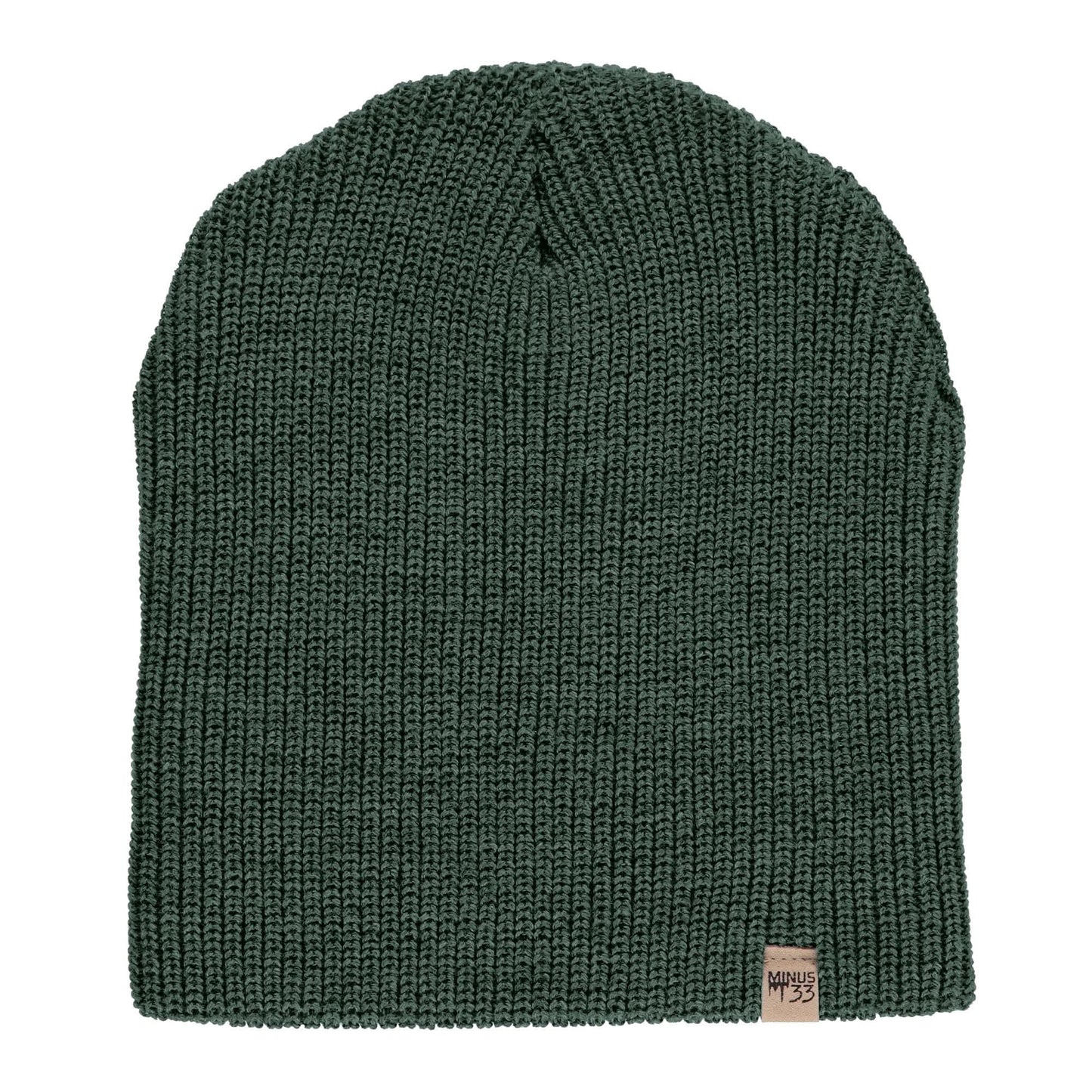 Minus33 Merino Wool Slouchy Beanie with ribbed knit and foldable cuff