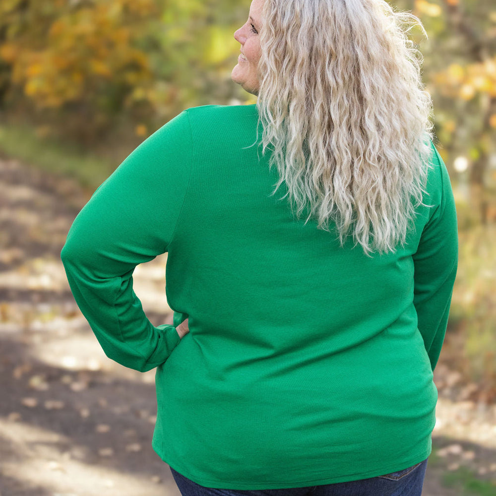 
                      
                        Leah Long Sleeve Top - Green
                      
                    