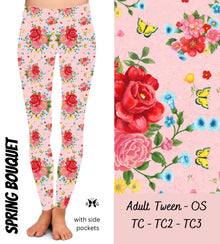  Spring Bouquet - Leggings with Pockets