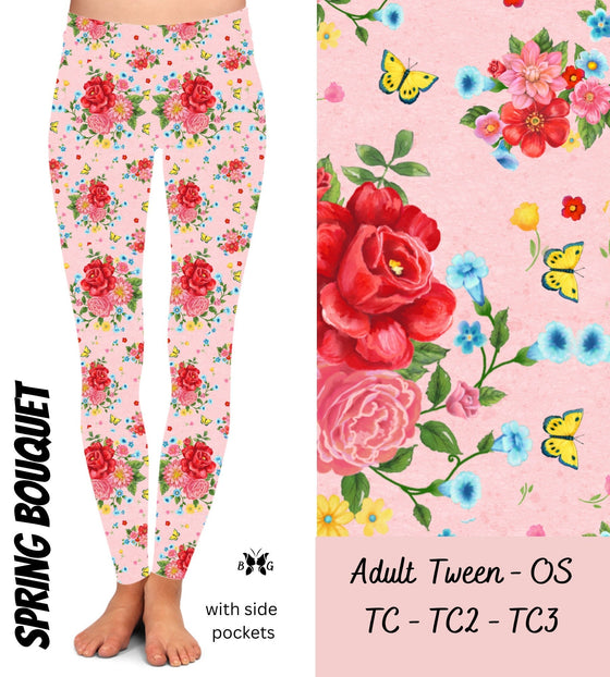 Spring Bouquet - Leggings with Pockets