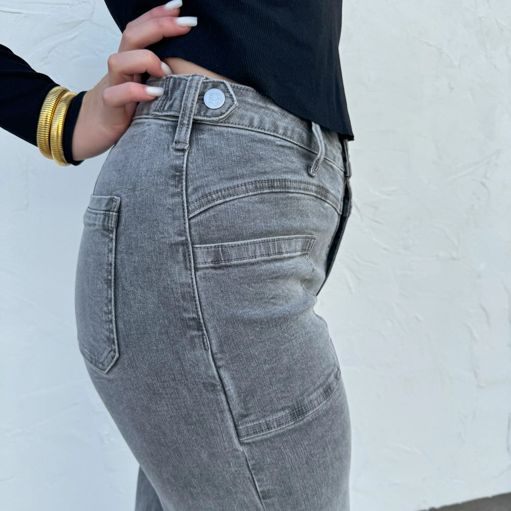 
                      
                        PREORDER: Grey Clover Front Pocket Jeans
                      
                    