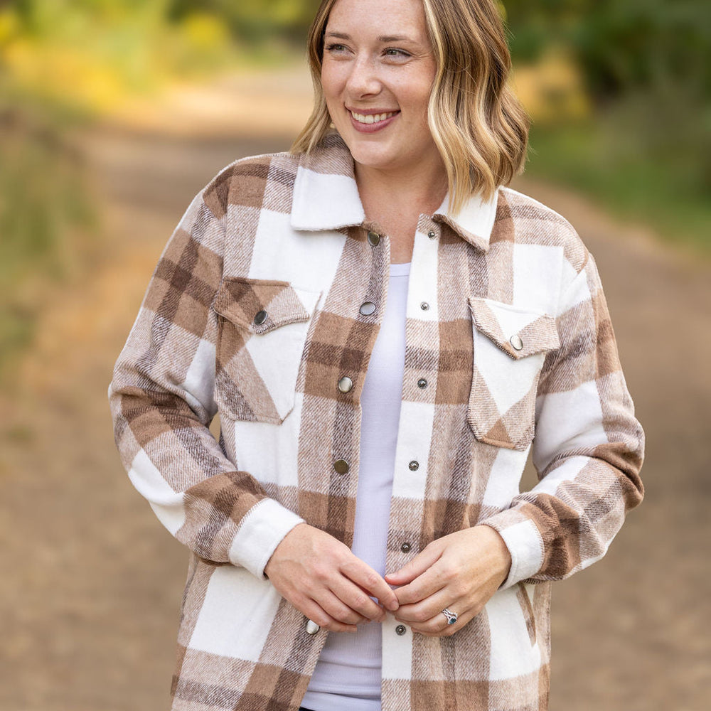 
                      
                        Norah Plaid Shacket - Neutral Tones
                      
                    