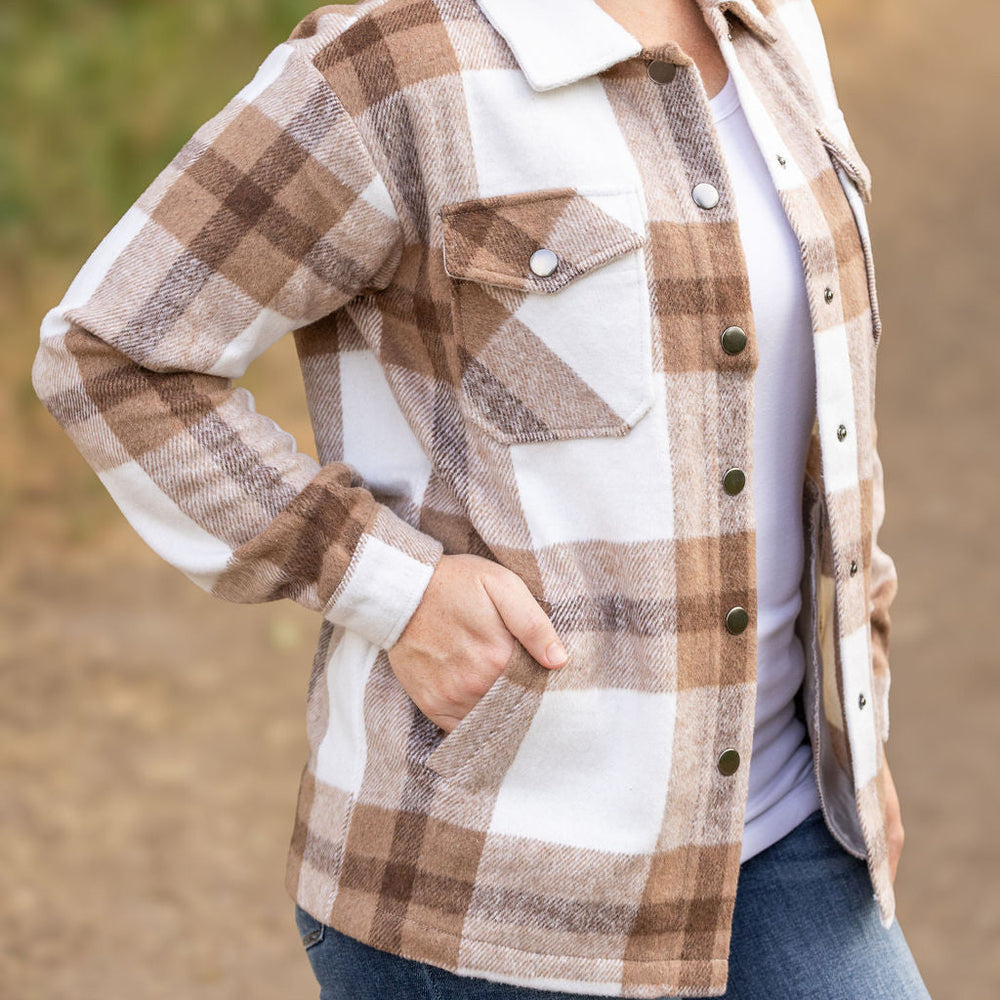 
                      
                        Norah Plaid Shacket - Neutral Tones
                      
                    