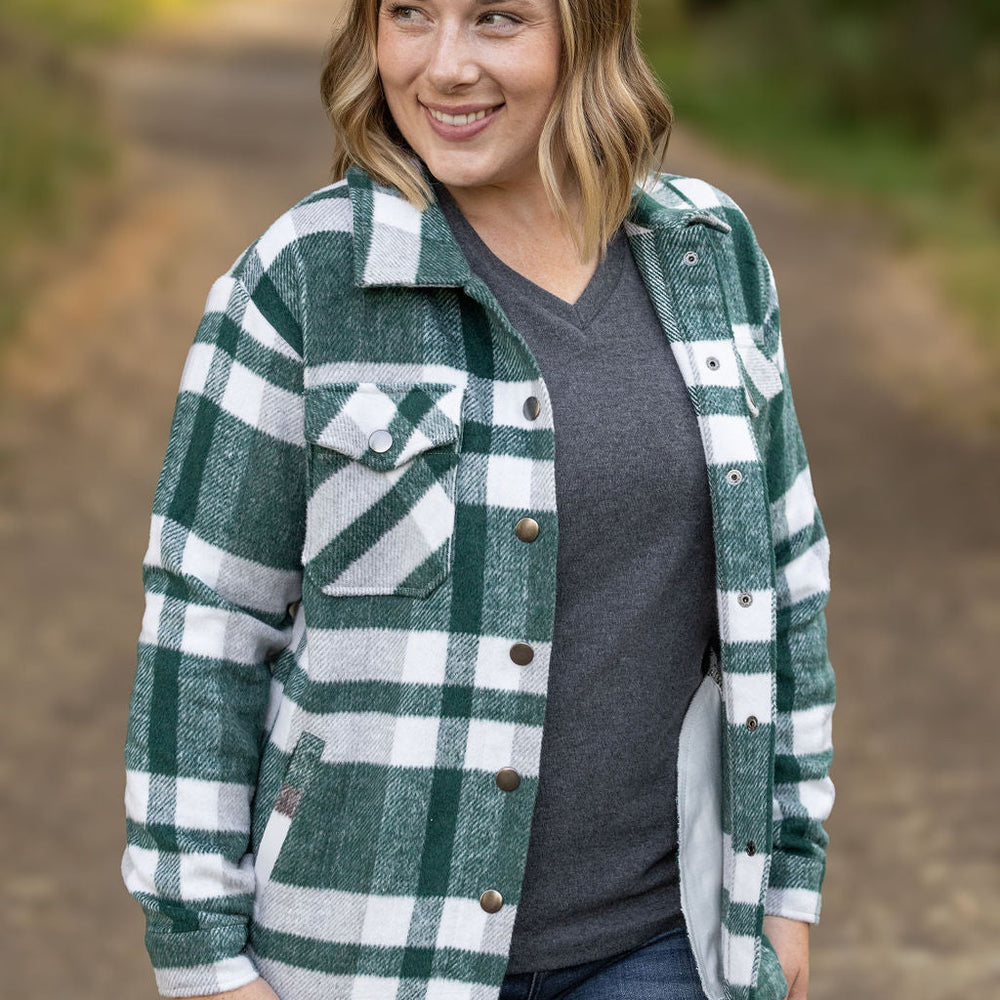 
                      
                        Norah Plaid Shacket - Classic Green and Grey Mix
                      
                    