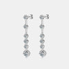 4 Carat Moissanite 925 Sterling Silver Earrings