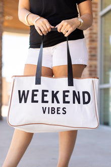  Michelle Mae Canvas Bag - Weekend Vibes