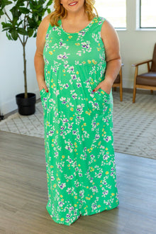  Michelle Mae Samantha Maxi Dress - Green Floral