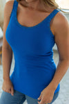 Michelle Mae Lexi Lace Tank - Royal Blue