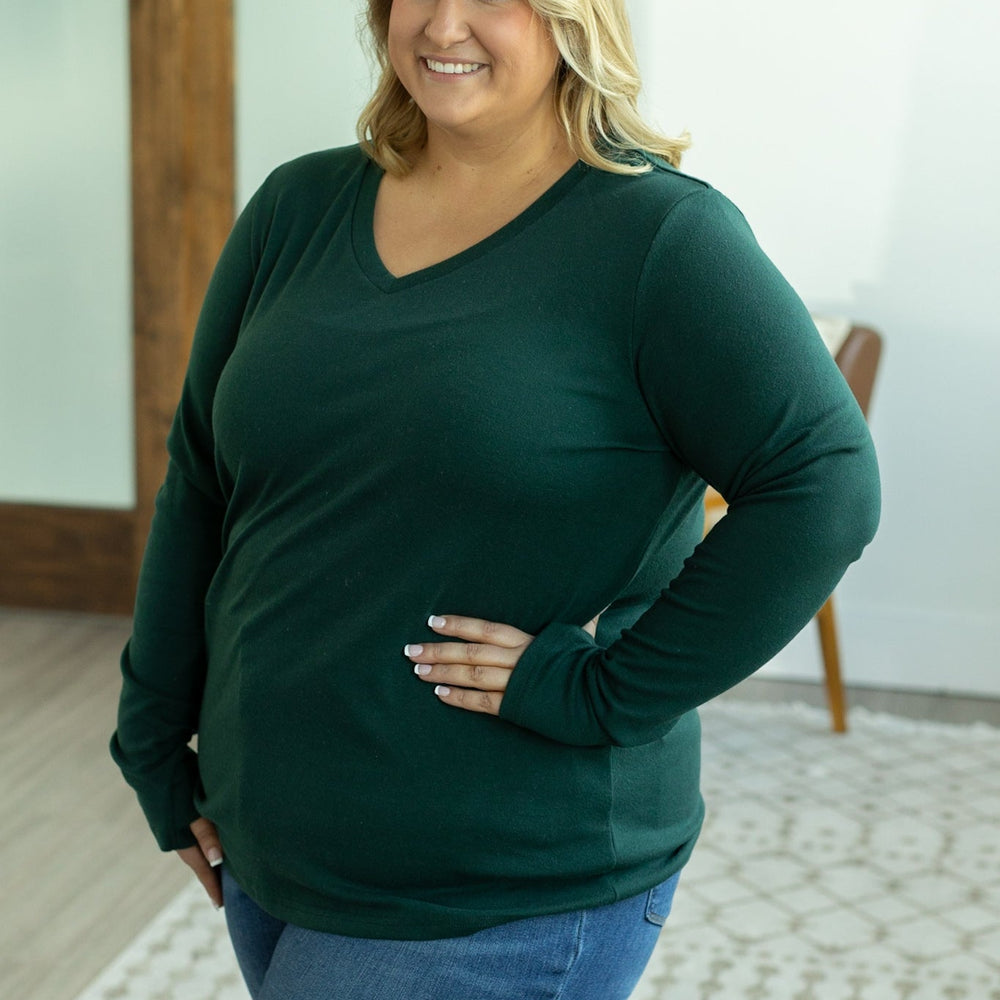 
                      
                        Leah Long Sleeve Top - Evergreen
                      
                    