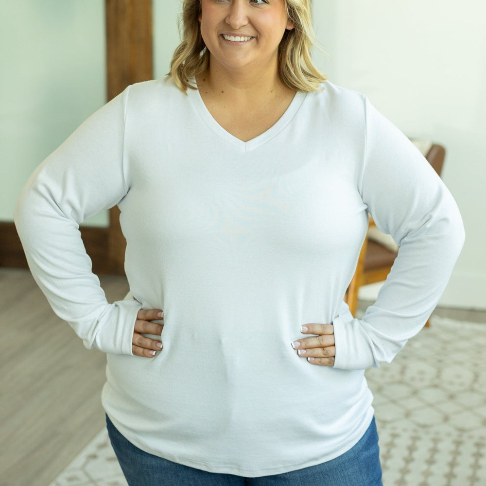 
                      
                        Leah Long Sleeve Top - White
                      
                    